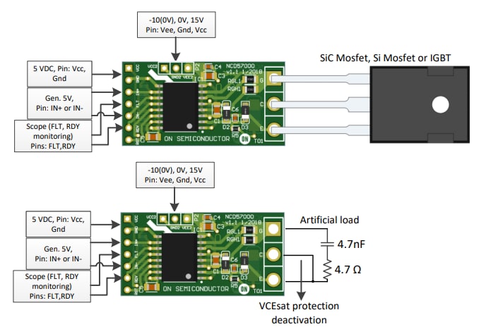 应用电路图 - onsemi SECO-NCD57000-GEVB应用子卡
